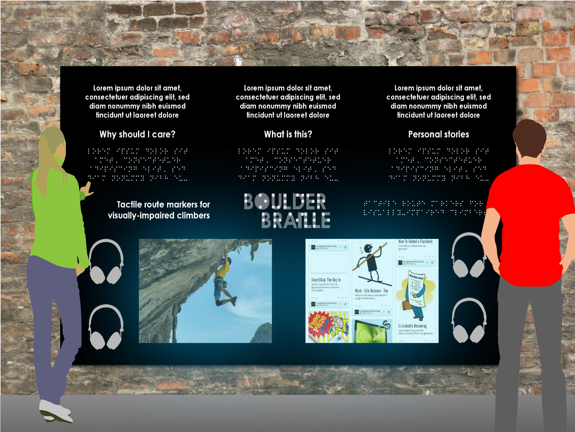 Boulder Braille Concept Board